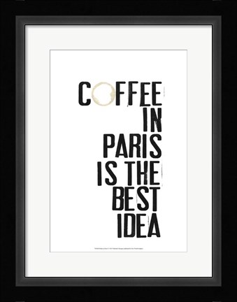 Framed Drinks in Paris I Print