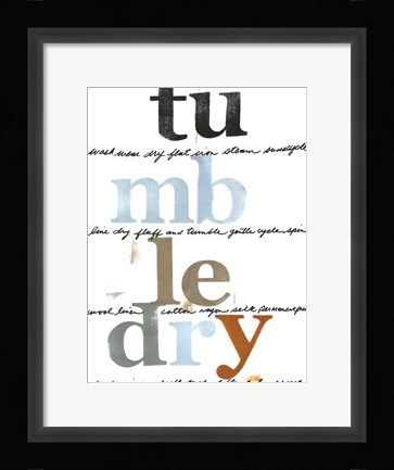 Framed Laundry Lines II Print