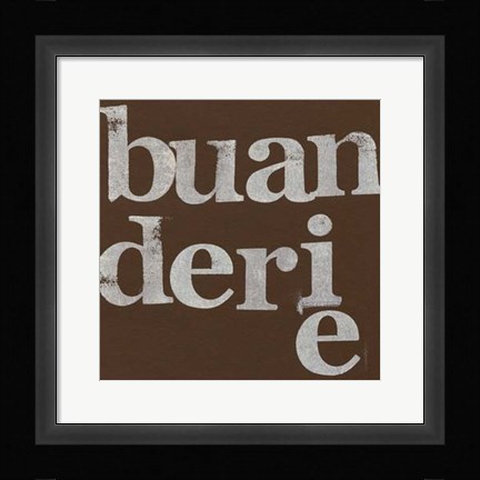 Framed French Laundry II Print