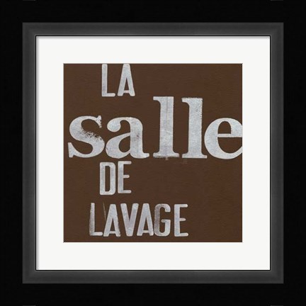 Framed French Laundry IV Print