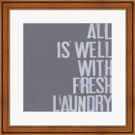 Framed Fresh Laundry I Print