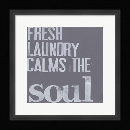 Framed Fresh Laundry II Print