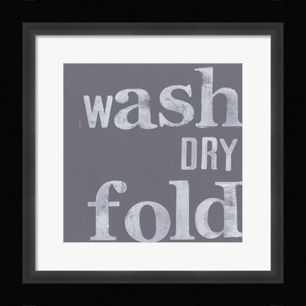 Framed Fresh Laundry III Print