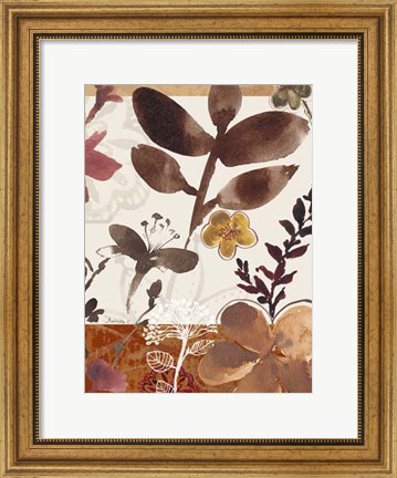 Framed Modern Flowers II Print