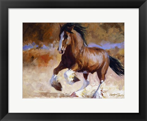 Framed Rumi's Run Print