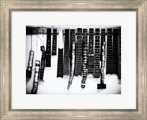 Framed Guitar Factory I Print
