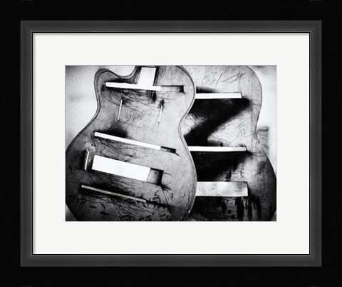 Framed Guitar Factory IV Print