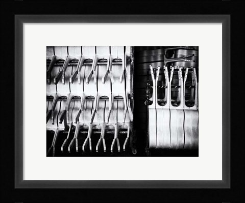 Framed Guitar Factory V Print