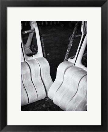 Framed Guitar Factory VI Print