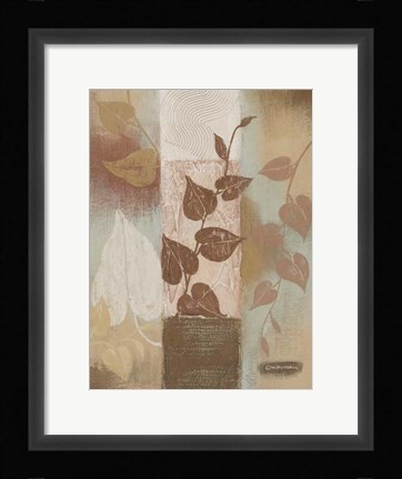Framed Spa Silhouette IV Print