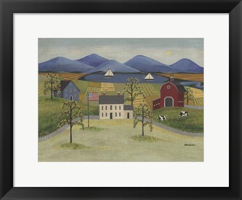 Framed America the Beautiful Print