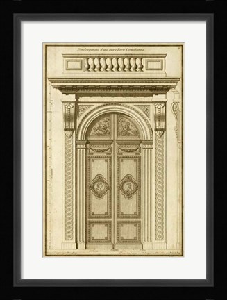 Framed Vintage Door I Print