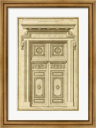 Framed Vintage Door II Print
