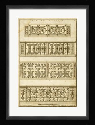 Framed Vintage Gate Design II Print
