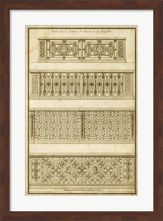 Framed Vintage Gate Design II Print