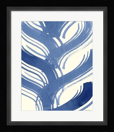 Framed Macrame Blue IV Print