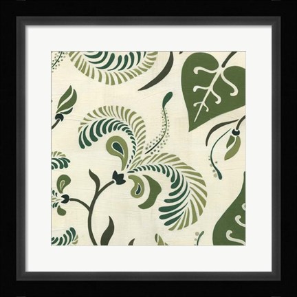 Framed Verdant Fresco IV Print