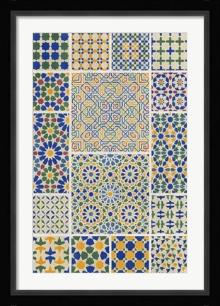 Framed Moorish Design Print