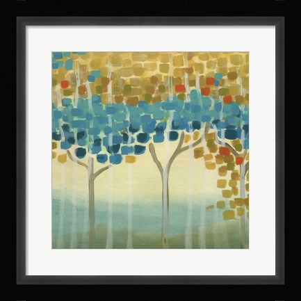 Framed Forest Mosaic II Print