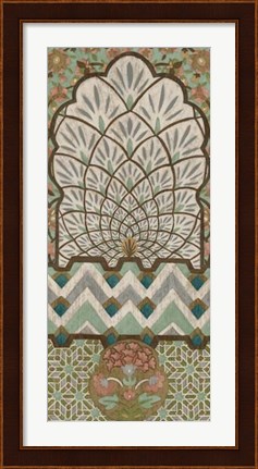 Framed Peacock Tapestry II Print