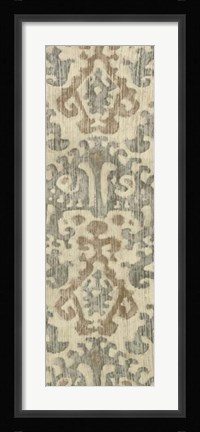 Framed Linen Ikat II Print