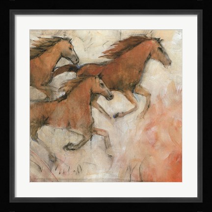 Framed Horse Fresco II Print