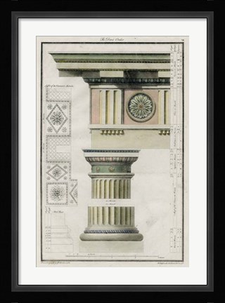 Framed Doric Order Print