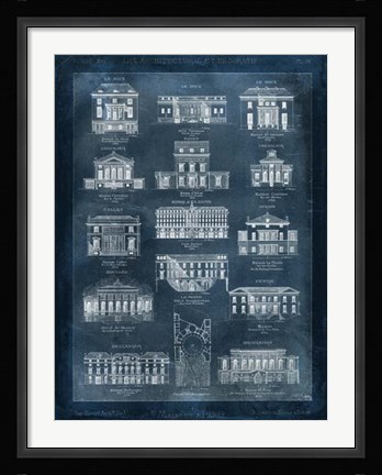 Framed Maisons a Paris Print