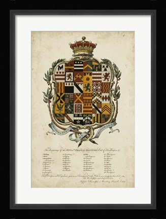 Framed Edmondson Heraldry II Print