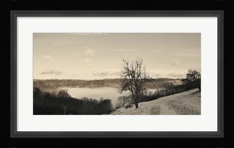 Framed Foggy Mountain I Print