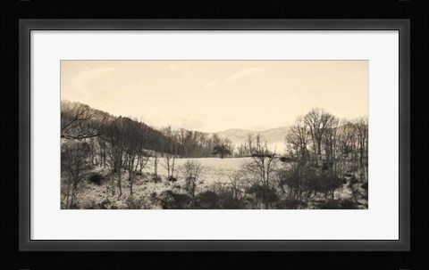 Framed Foggy Mountain II Print