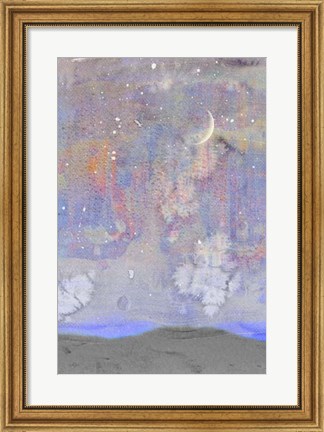 Framed Silvery Moon II Print