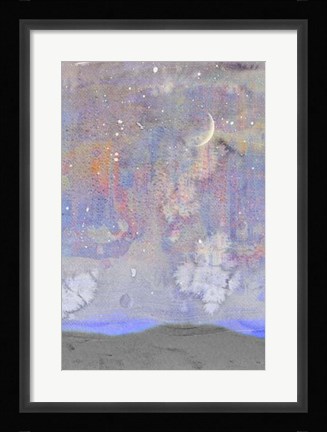 Framed Silvery Moon II Print