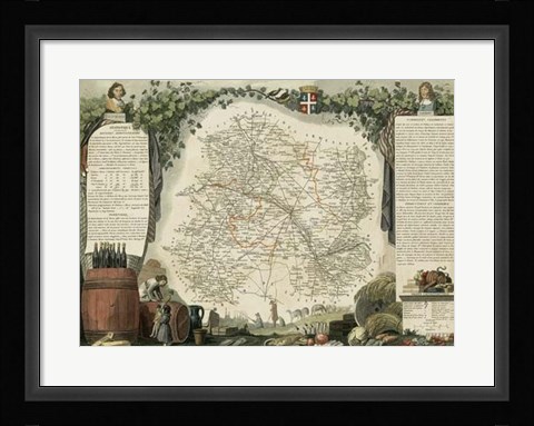 Framed Atlas Nationale Illustre IV Print