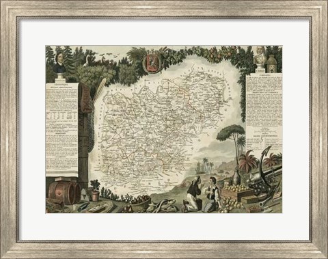 Framed Atlas Nationale Illustre VII Print