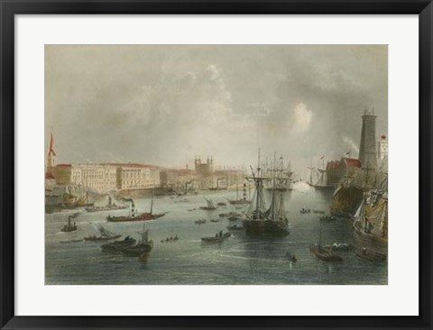 Framed Port of London Print