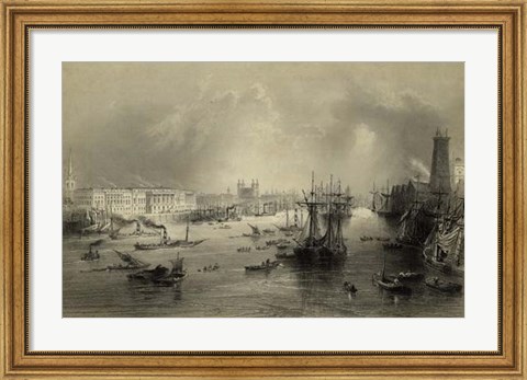 Framed Port of London Print