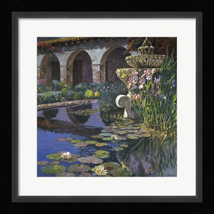Framed Fountain at San Miguel I Print