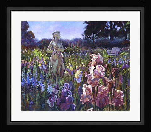 Framed Garden Wait Print