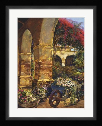 Framed Columns Adorned Print