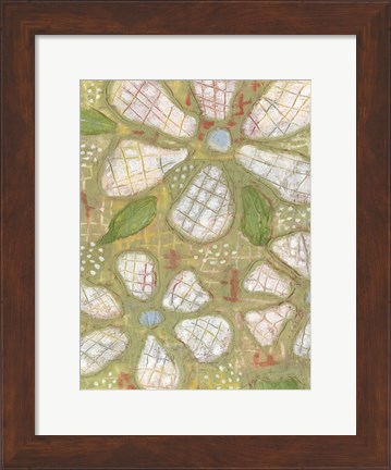 Framed Textured Petals II Print