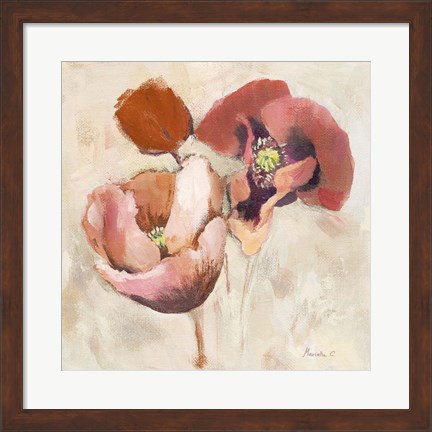 Framed Painted Poppies Print