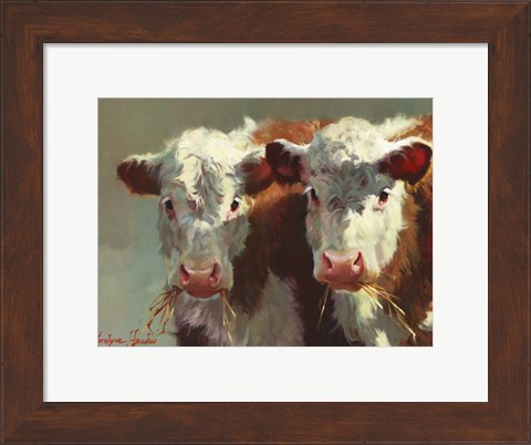 Framed Cow Belles Print
