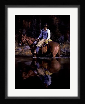 Framed Sound in the Timber Print