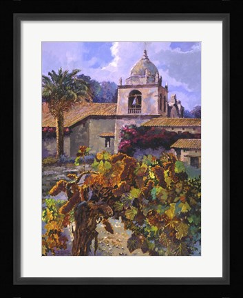 Framed Vineyard at San Miguel Print