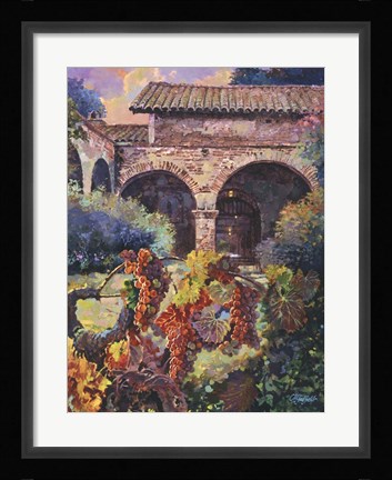 Framed Harvest at the Mission Print