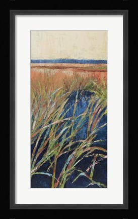 Framed Pastel Wetlands I Print