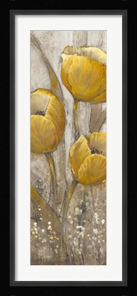 Framed Ochre Tulips II Print
