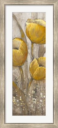 Framed Ochre Tulips II Print