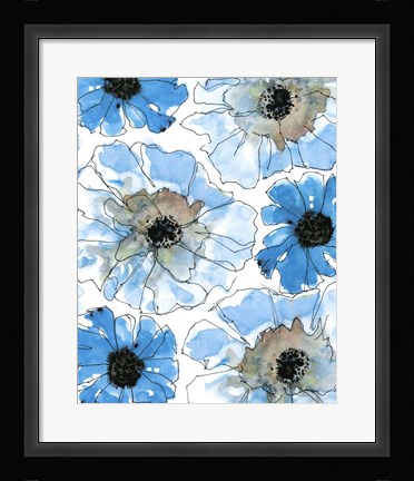 Framed Water Blossoms II Print